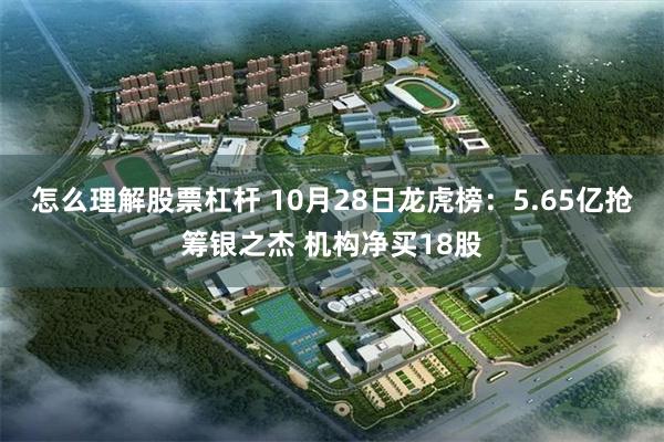 怎么理解股票杠杆 10月28日龙虎榜：5.65亿抢筹银之杰 机构净买18股