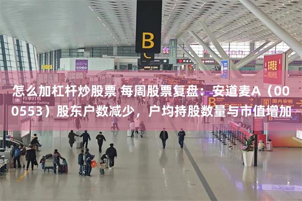 怎么加杠杆炒股票 每周股票复盘：安道麦A（000553）股东户数减少，户均持股数量与市值增加