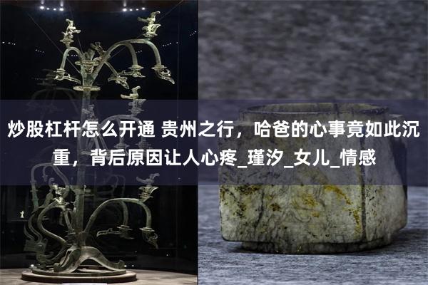 炒股杠杆怎么开通 贵州之行，哈爸的心事竟如此沉重，背后原因让人心疼_瑾汐_女儿_情感