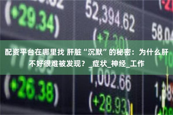 配资平台在哪里找 肝脏“沉默”的秘密：为什么肝不好很难被发现？_症状_神经_工作